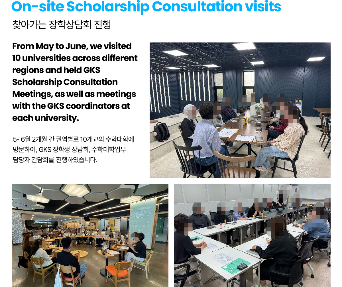 On-site Scholarship Consultation visits